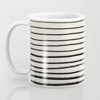 Black Horizontal Lines Coffee Mug Gallery Image 3