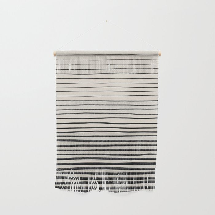 Black Horizontal Lines Wall Hanging Gallery Image 1