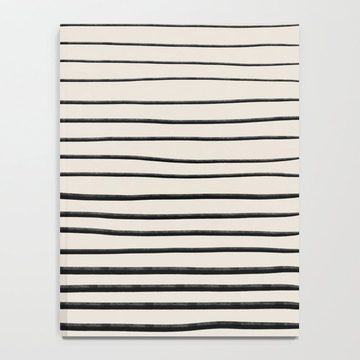 Black Horizontal Lines Notebook Gallery Image 4