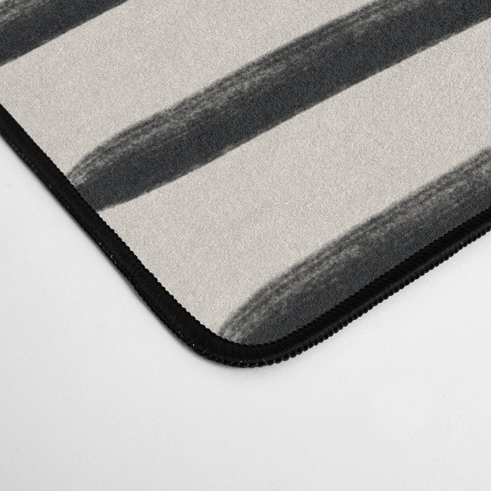 Black Horizontal Lines Desk Mat Gallery Image 4