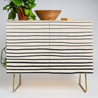 Black Horizontal Lines Credenza Gallery Image 1