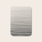 Black Horizontal Lines Bath Mat Gallery Image 1