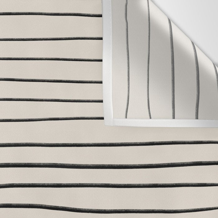 Black Horizontal Lines Wall Tapestry Gallery Image 3
