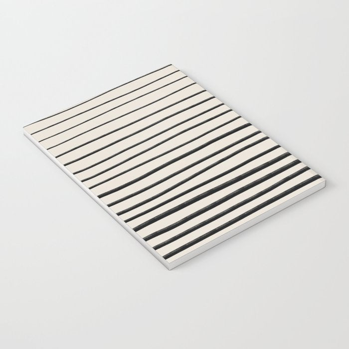 Black Horizontal Lines Notebook Gallery Image 3