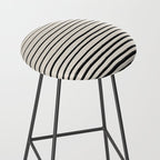 Black Horizontal Lines Stool Gallery Image 2