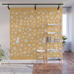 Hidden cat 44 flowers fall  Wall Mural Gallery Image 1