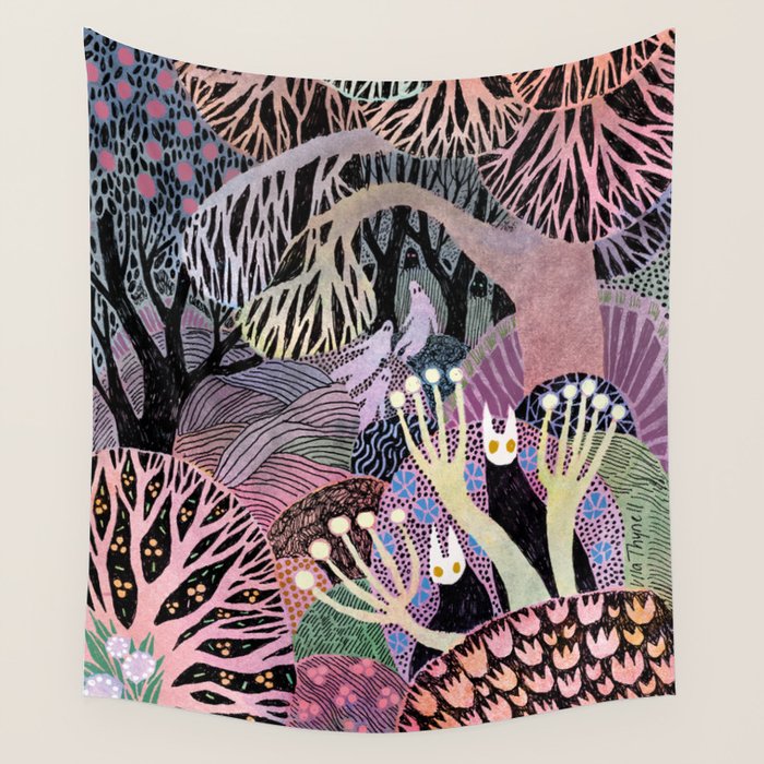 Ghosts of Curiosity Wall Tapestry Gallery Image 2