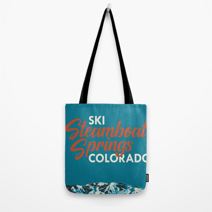 Steamboat Springs Vintage Ski Poster Tote Bag Gallery Image 2