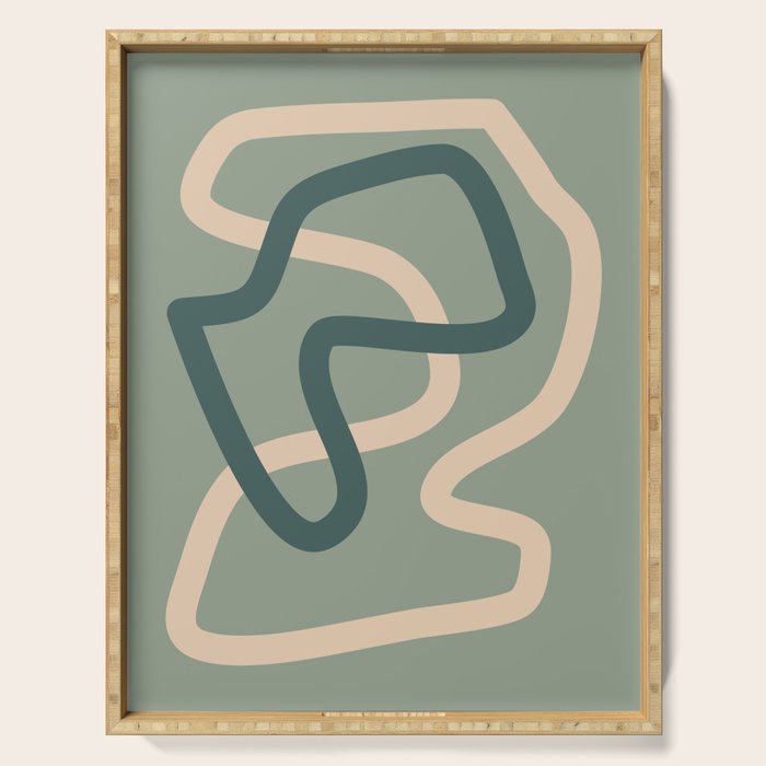Abstract 03C Serving Tray Gallery Image 1