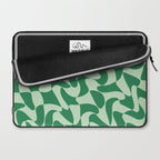 Wavy Check in Forest Green Laptop Sleeve Gallery Image 2