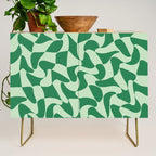 Wavy Check in Forest Green Credenza Gallery Image 1