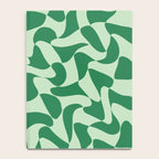 Wavy Check in Forest Green Notebook Gallery Image 4
