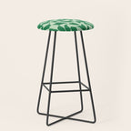 Wavy Check in Forest Green Stool Gallery Image 1