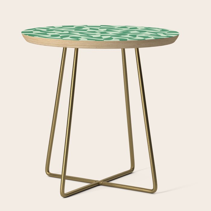 Wavy Check in Forest Green Side Table Gallery Image 1