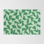 Wavy Check in Forest Green Rug Gallery Image 2