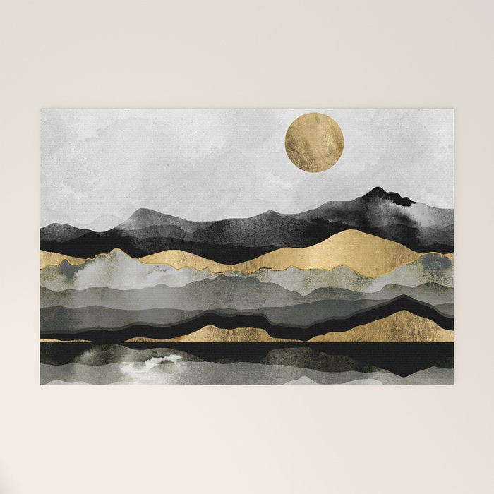 Golden Spring Moon Welcome Mat Gallery Image 1