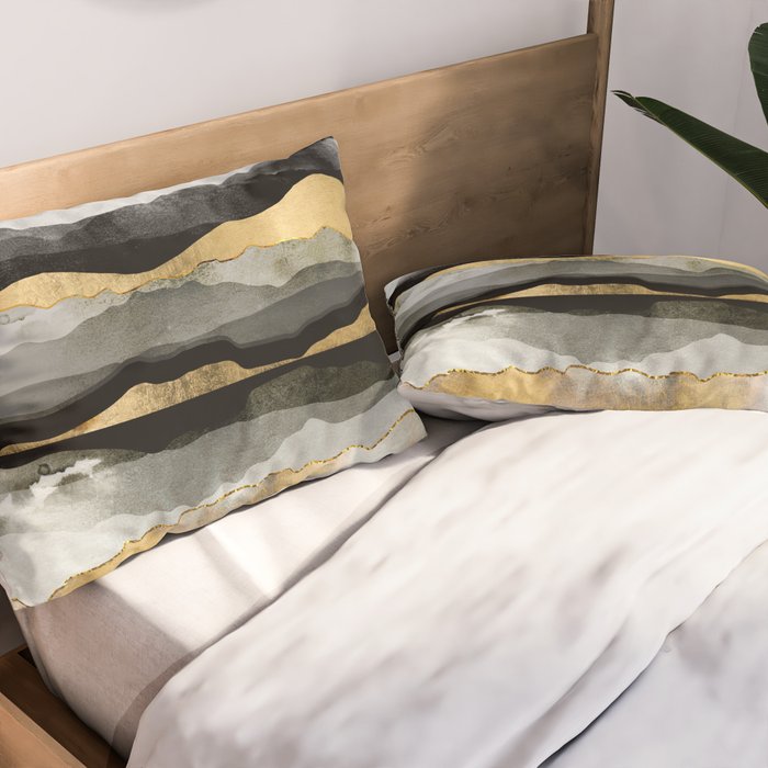 Golden Spring Moon Pillow Sham Gallery Image 2