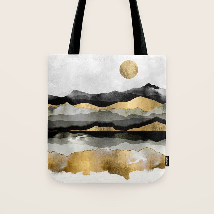 Golden Spring Moon Tote Bag Gallery Image 1