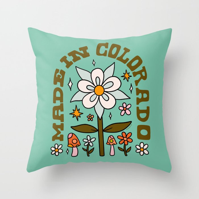 Made In Colorado Throw Pillow Gallery Image 1