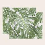 Vibrant tropical foliage on white Placemat Gallery Image 1