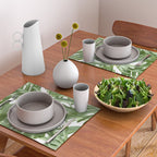 Vibrant tropical foliage on white Placemat Gallery Image 2