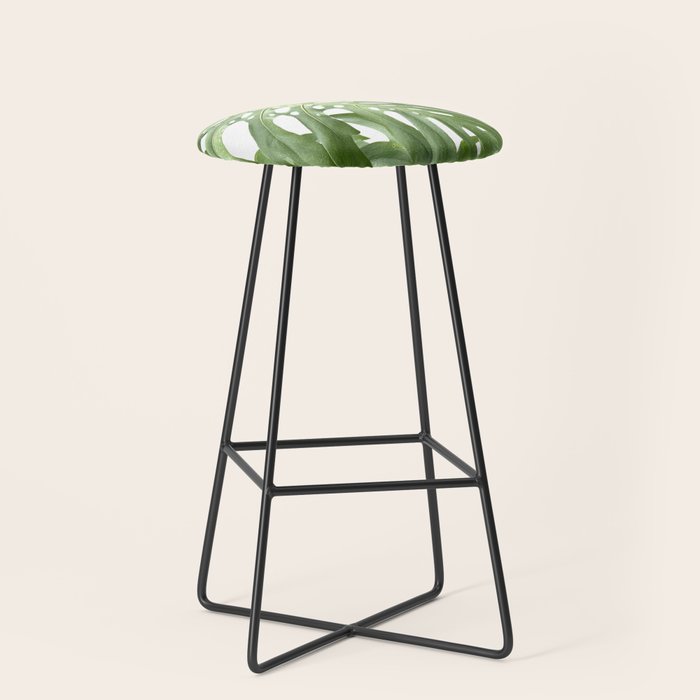 Vibrant tropical foliage on white Stool Gallery Image 1