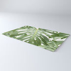 Vibrant tropical foliage on white Rug Gallery Image 3