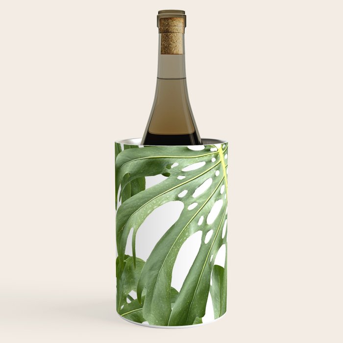 Vibrant tropical foliage on white Wine Chiller Gallery Image 2