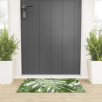 Vibrant tropical foliage on white Welcome Mat Gallery Image 3