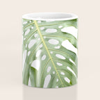 Vibrant tropical foliage on white Coffee Mug Gallery Image 4