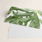 Vibrant tropical foliage on white Wrapping Paper Gallery Image 2