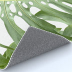 Vibrant tropical foliage on white Rug Gallery Image 4