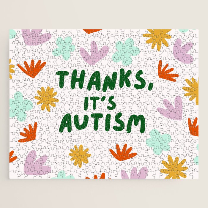 Thanks, It's Autism Jigsaw Puzzle Gallery Image 1