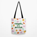 Thanks, It's Autism Tote Bag Gallery Image 2