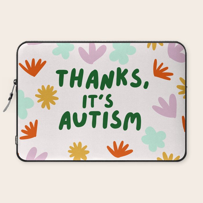 Thanks, It's Autism Laptop Sleeve Gallery Image 2
