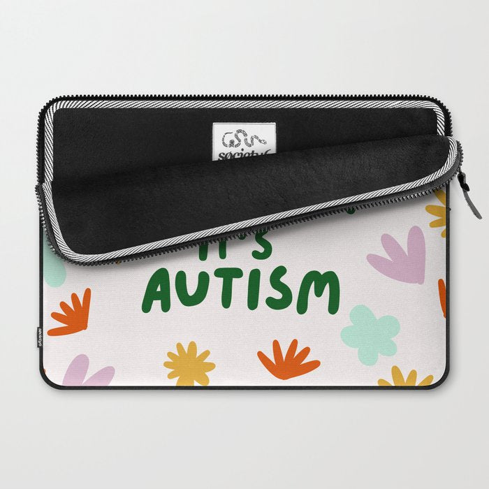 Thanks, It's Autism Laptop Sleeve Gallery Image 2