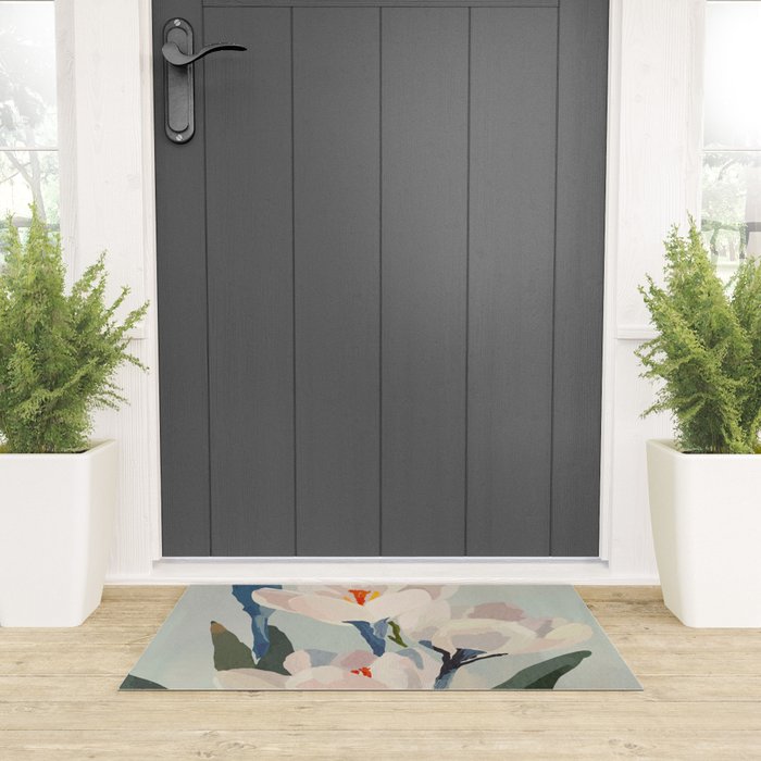 Soft Bloom Welcome Mat Gallery Image 3