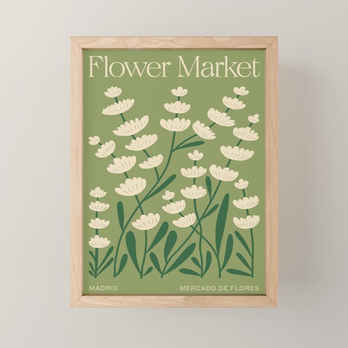 Madrid: Flower Market Summer Color Series 02 Mini Art Print Gallery Image 1