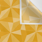 Kaleidoscope Tile Pattern XI Golden Yellow Tones Wall Tapestry Gallery Image 3