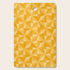 Kaleidoscope Tile Pattern XI Golden Yellow Tones Cutting Board Gallery Image 1