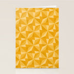 Kaleidoscope Tile Pattern XI Golden Yellow Tones Stationery Card Gallery Image 2