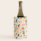 Abstract organic summer nature art pattern Wine Chiller Gallery Image 2