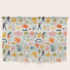 Abstract organic summer nature art pattern Wall Hanging Gallery Image 1