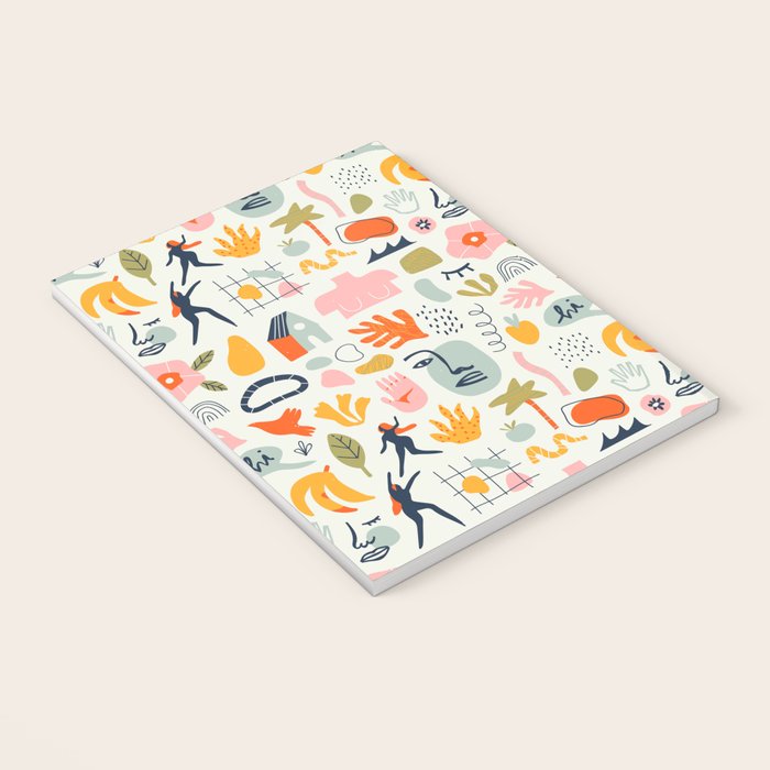 Abstract organic summer nature art pattern Notebook Gallery Image 3