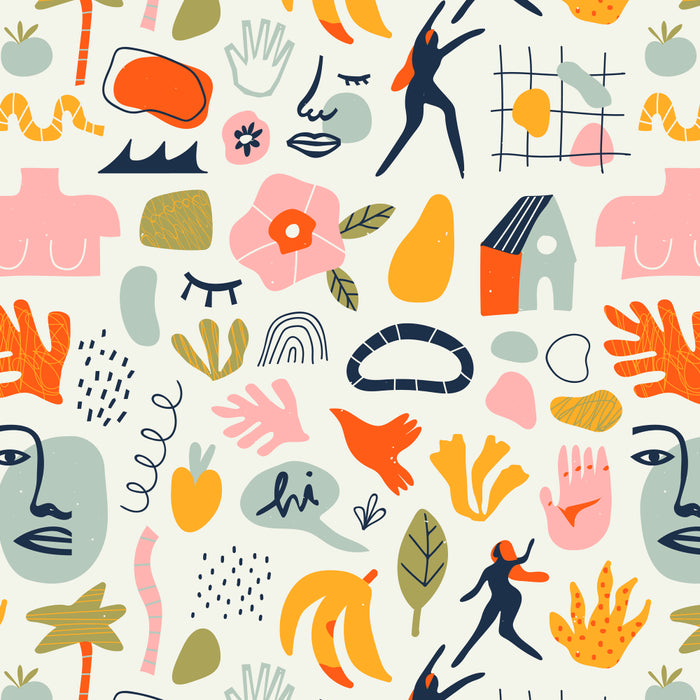 Abstract organic summer nature art pattern Coffee Mug Gallery Image 2
