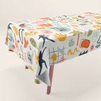 Abstract organic summer nature art pattern Tablecloth Gallery Image 1