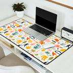 Abstract organic summer nature art pattern Desk Mat Gallery Image 2