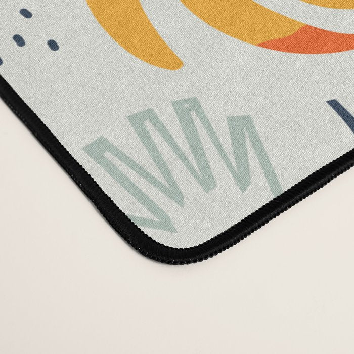 Abstract organic summer nature art pattern Desk Mat Gallery Image 4