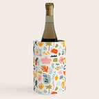 Abstract organic summer nature art pattern Wine Chiller Gallery Image 3
