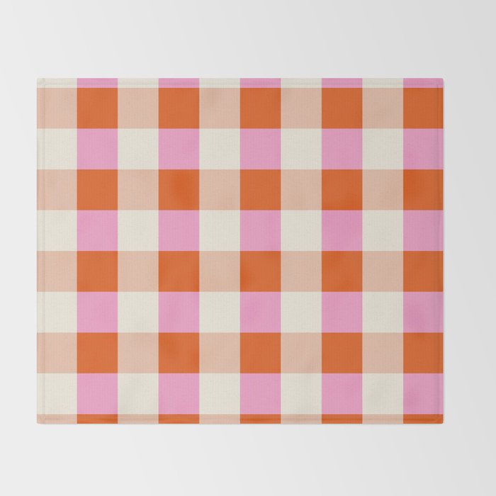 Gingham I Throw Blanket Gallery Image 2